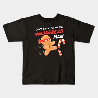 Ninjabread Man Gingerbread Man Kids T-Shirt